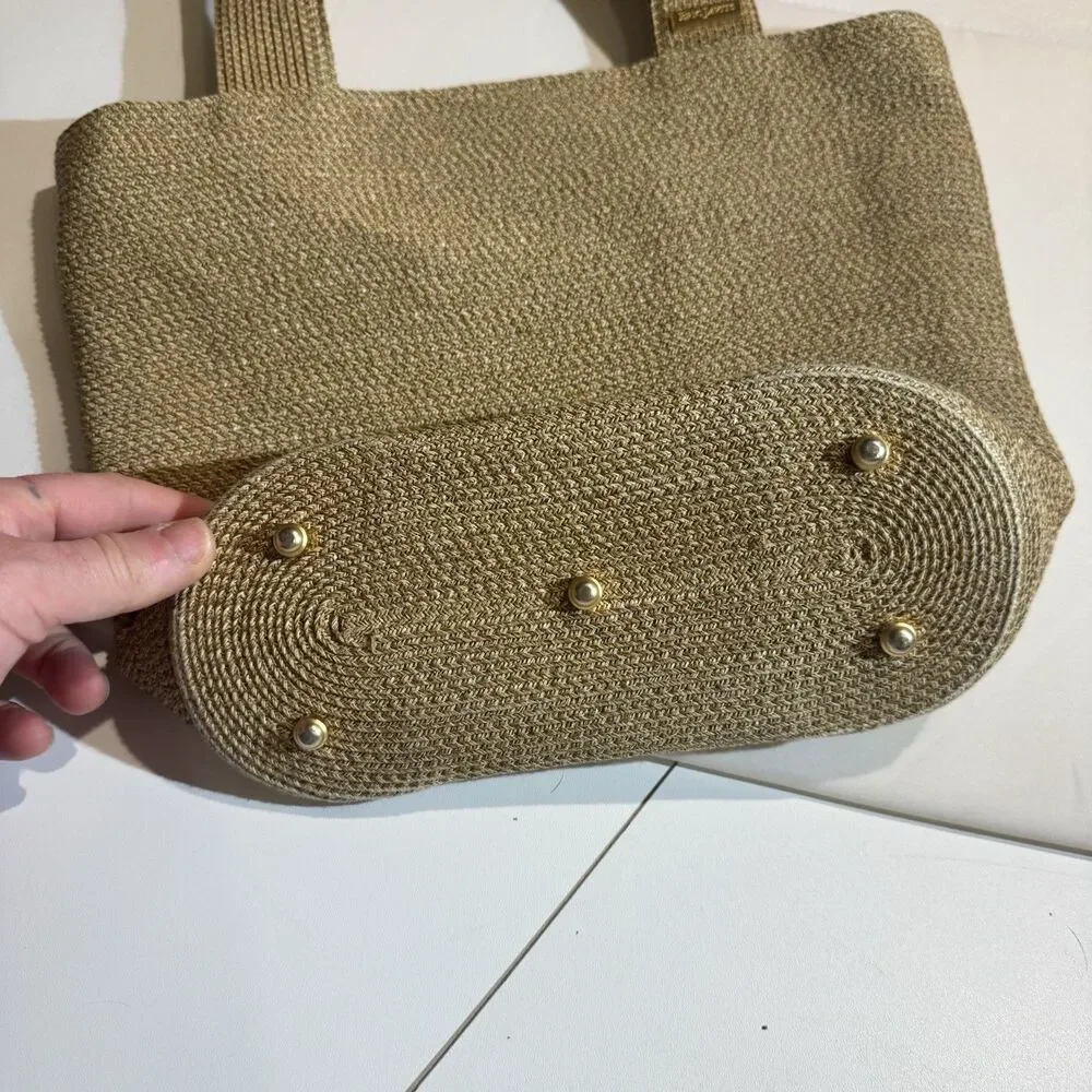 Eric Javits NYC Women's Handbag - Squishee Tote in Peanut Color
